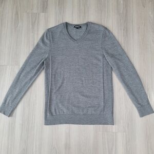 Express Charcoal V-Neck Men's Sweater